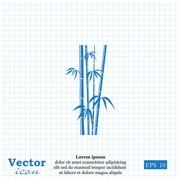 Icône tiges de bambou — Image vectorielle