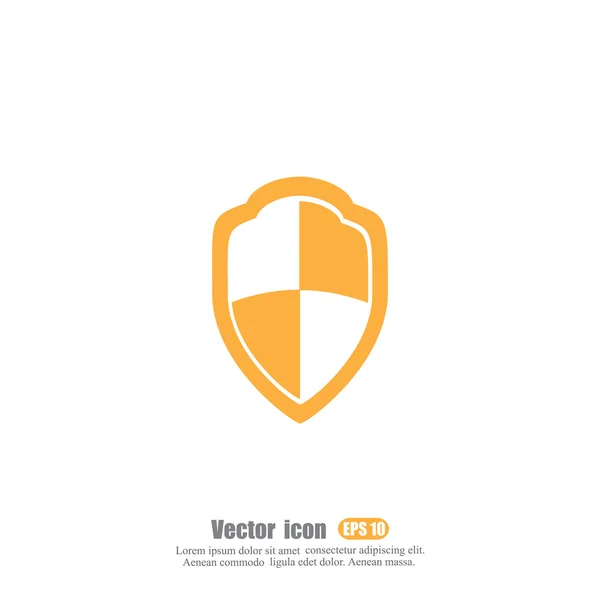 Ícone escudo proteção — Vetor de Stock