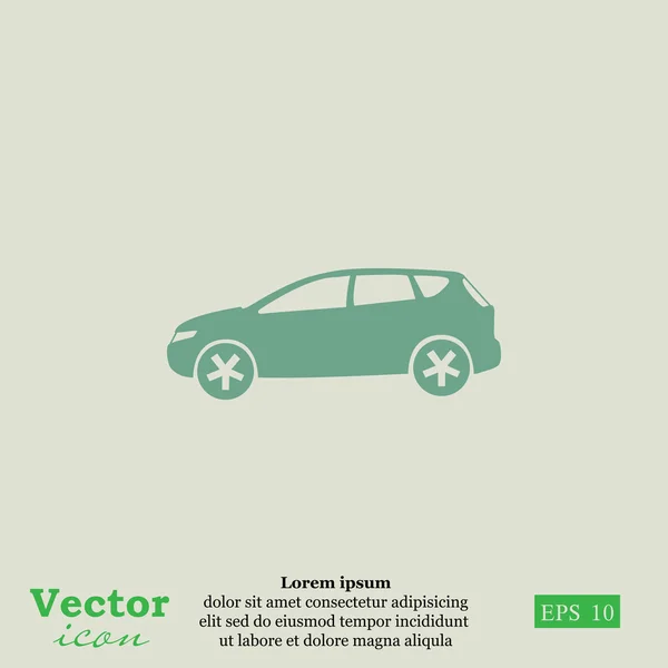Modern bil ikonen — Stock vektor
