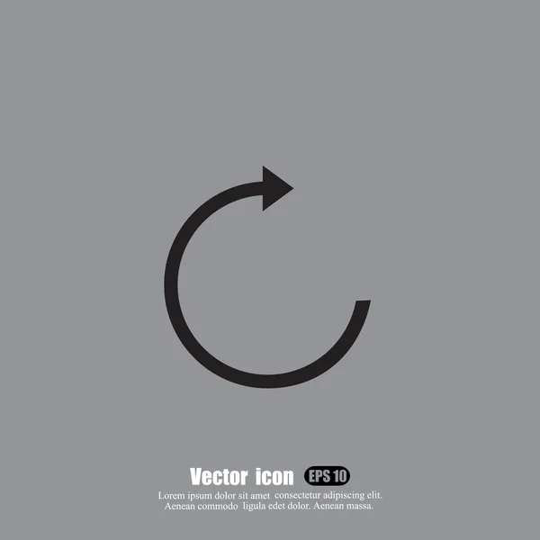 Semi circle arrow — Stock Vector
