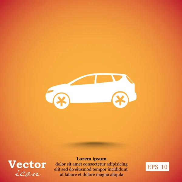 Ícone carro moderno — Vetor de Stock