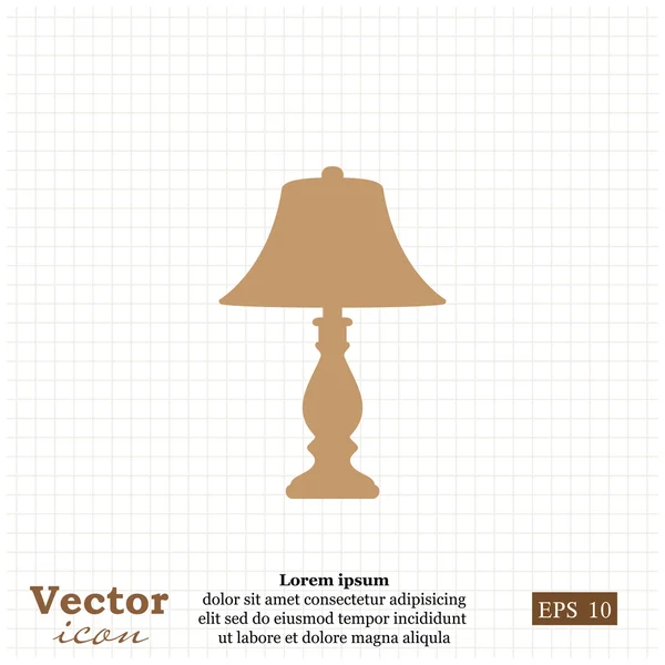 Table lamp icon — Stock Vector