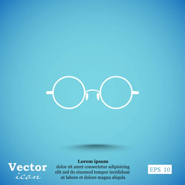Icône de lunettes de mode — Image vectorielle