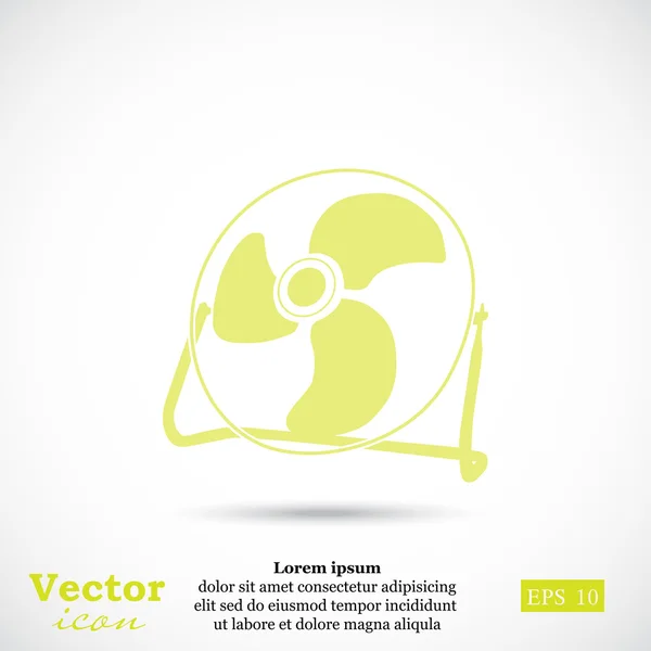 Electric ventilator icon — Stock Vector