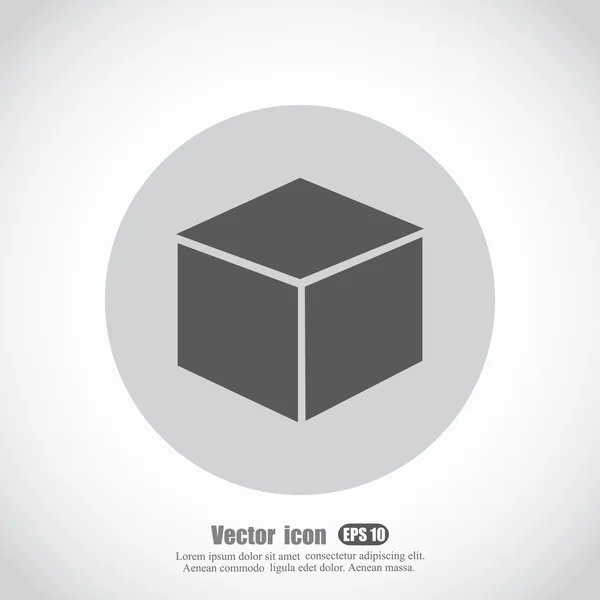 Symbol für geschlossene Box — Stockvektor