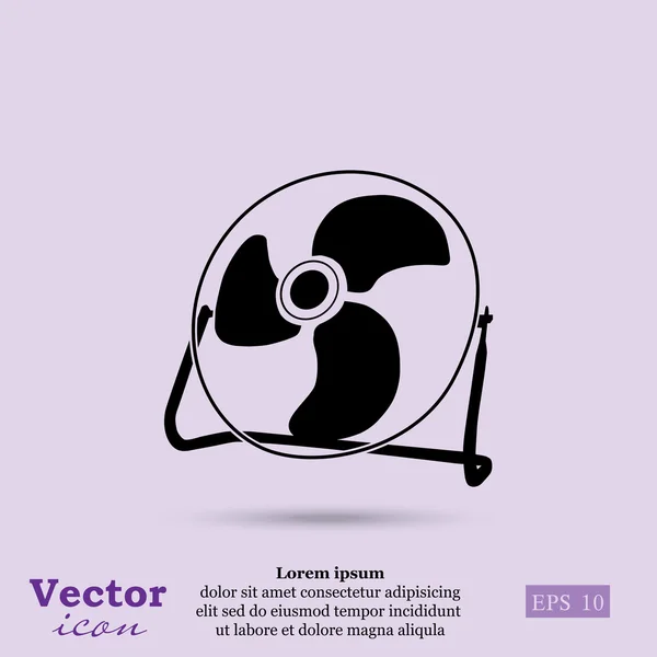 Elektroventilator-Symbol — Stockvektor