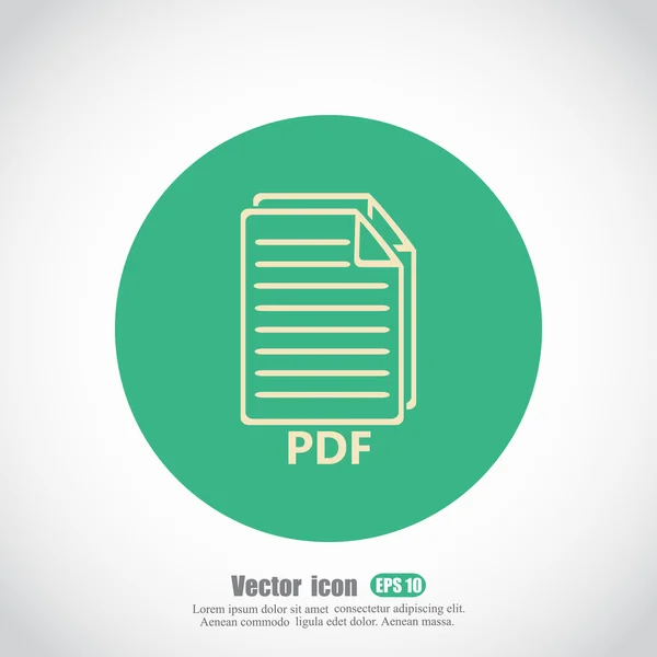 Pdf-Dateien Symbol — Stockvektor