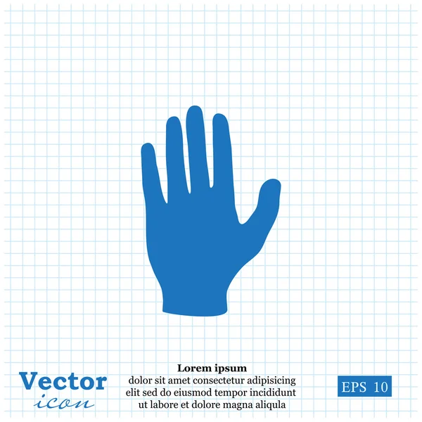 Menschenhand-Ikone — Stockvektor