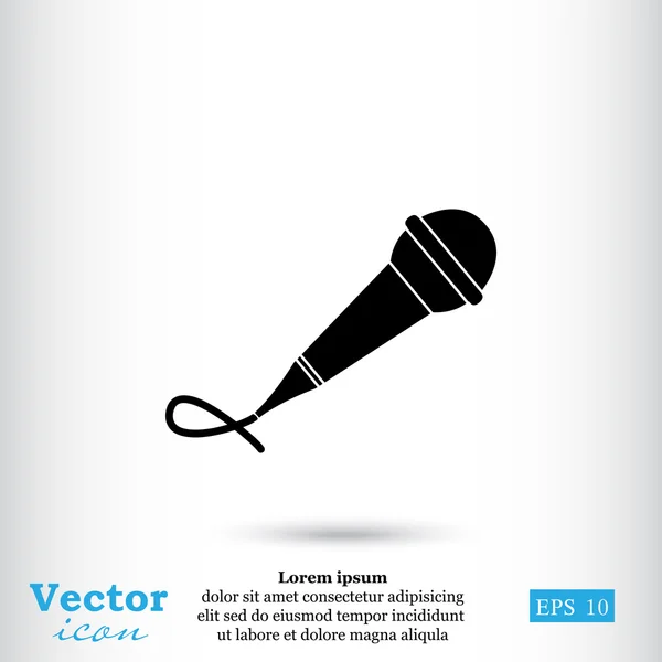 Icône de microphone vocal — Image vectorielle