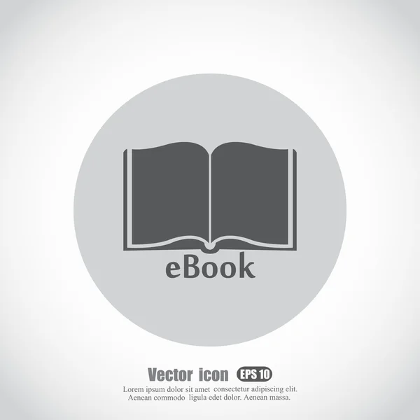 Icône de livre ouverte — Image vectorielle