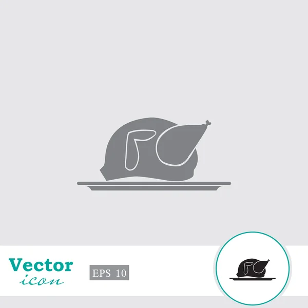 Kuřecí kostra ikona — Stockový vektor