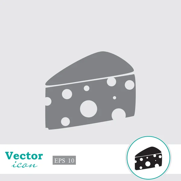 Cheese slice icon — Stock Vector