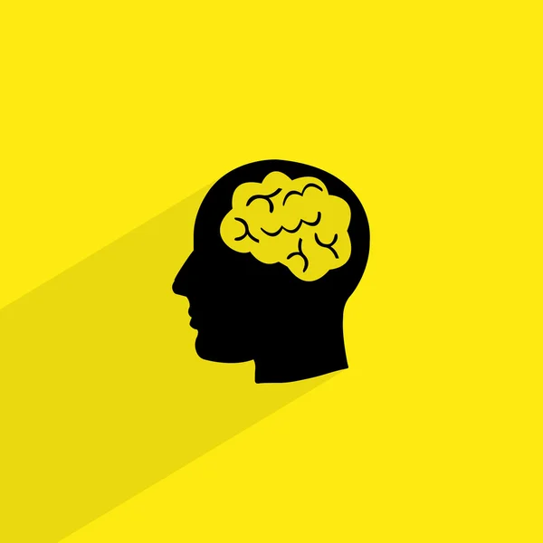 Human brain icon — Stock Vector