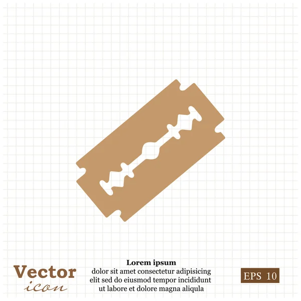 Icono de hoja de afeitar — Vector de stock