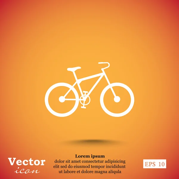 Icona della bicicletta sportiva — Vettoriale Stock