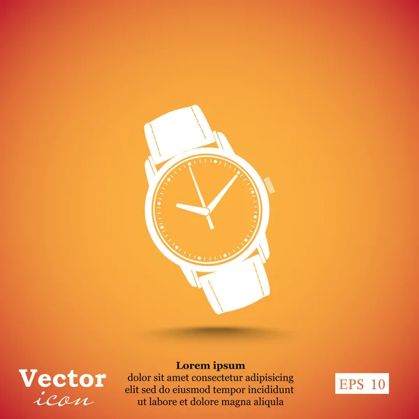 Poignet humain montres icône — Image vectorielle