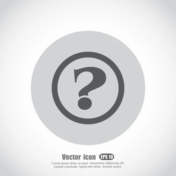 Icono signo de interrogación — Vector de stock