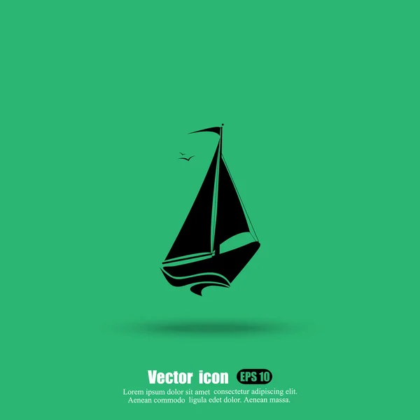 Icône Voilier — Image vectorielle