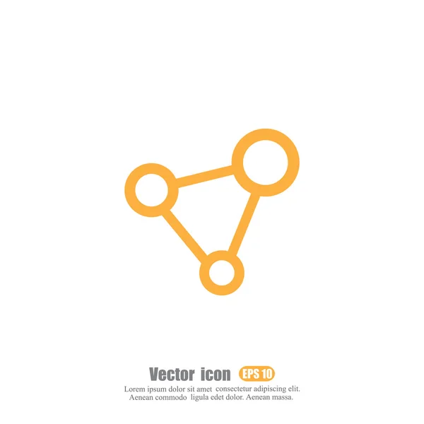 Wetenschap, molecuul pictogram — Stockvector