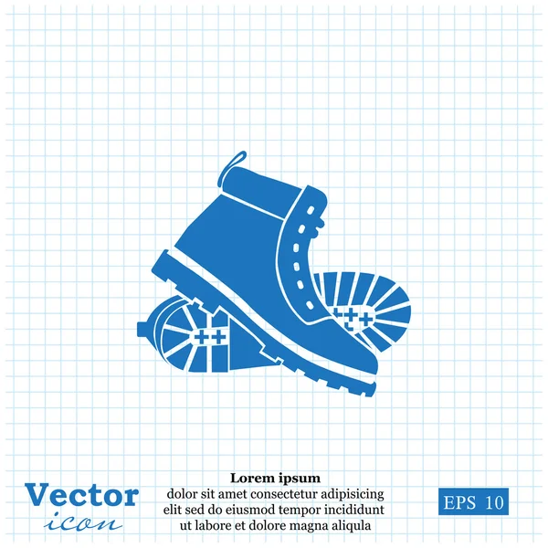 Ícone de botas de trabalho — Vetor de Stock