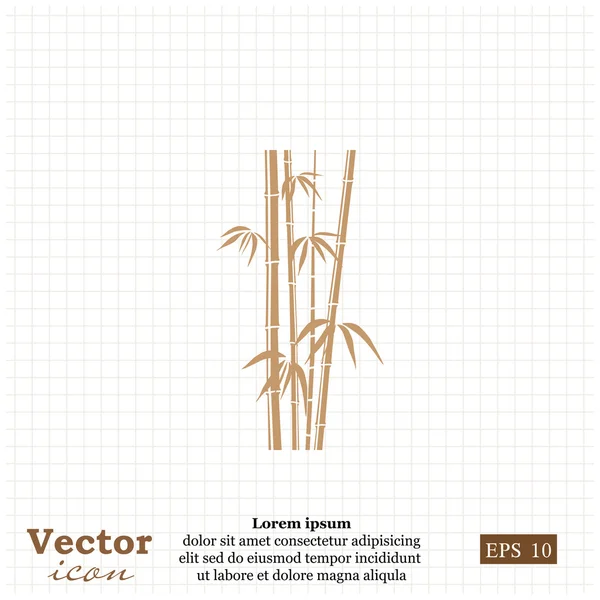 Ícone hastes de bambu — Vetor de Stock