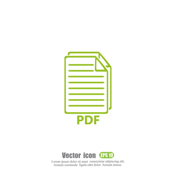 PDF fájlok ikon — Stock Vector
