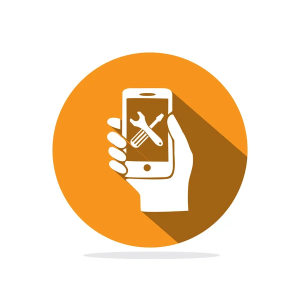 Phone repair icon — Stock Vector