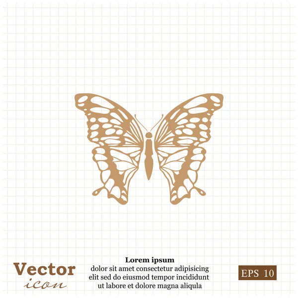 Coleção ícone borboleta — Vetor de Stock