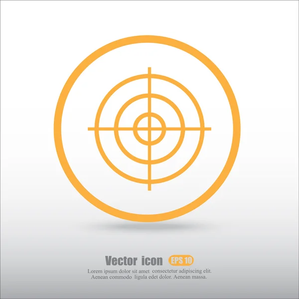 Odstřelovač cílovou ikonu — Stockový vektor