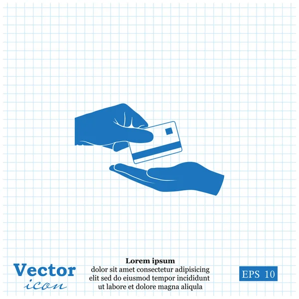 Icône de carte de crédit — Image vectorielle