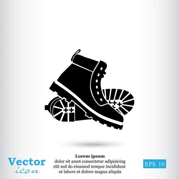 Pracovní boty ikona — Stockový vektor