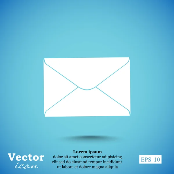 Stängd kuvert ikon — Stock vektor