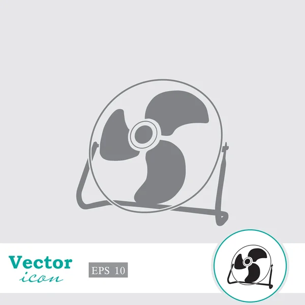 Elektrische ventilator pictogram — Stockvector