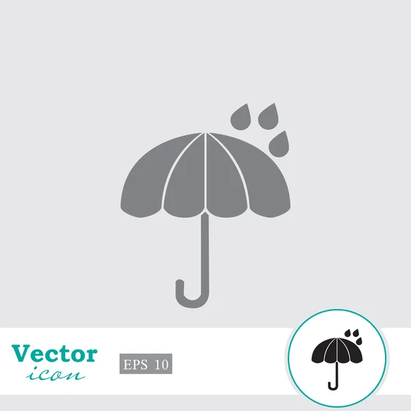 Opened umbrella icon — Stock Vector