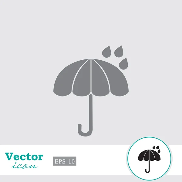 Ícone guarda-chuva aberto — Vetor de Stock