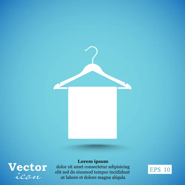 Icono de percha de ropa — Vector de stock