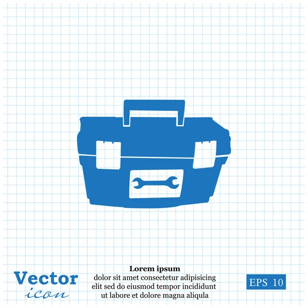 Caja de herramientas de reparación icono — Archivo Imágenes Vectoriales