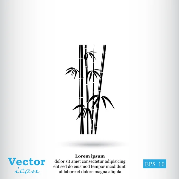Bamboe stengels pictogram — Stockvector