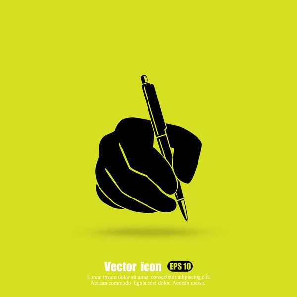 Penna i mänsklig handikon — Stock vektor