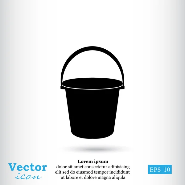 Icono de cubo de agua — Archivo Imágenes Vectoriales