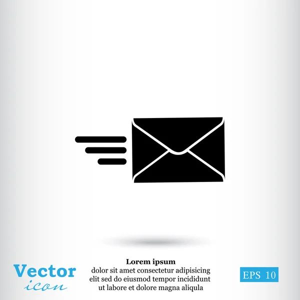 Envio ícone envelope — Vetor de Stock