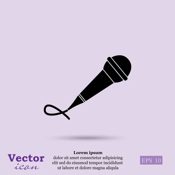 Значок голосового микрофона — стоковый вектор
