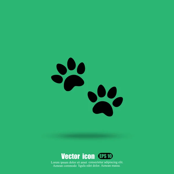 Icône traces animales — Image vectorielle