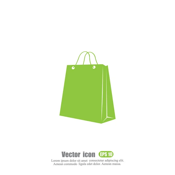 Ícone saco de compras — Vetor de Stock