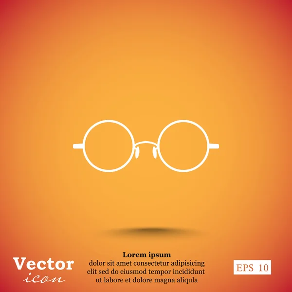 Icône de lunettes de mode — Image vectorielle
