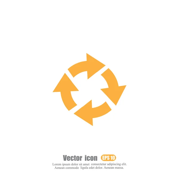 Icono de círculo de flechas — Vector de stock