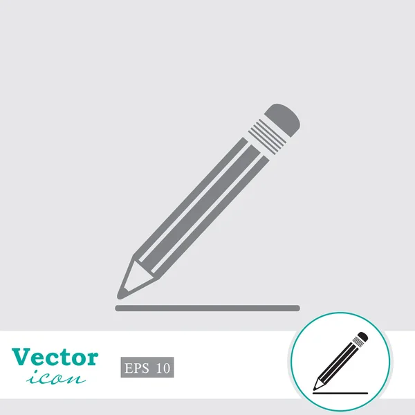 Ikon baris gambar pensil - Stok Vektor
