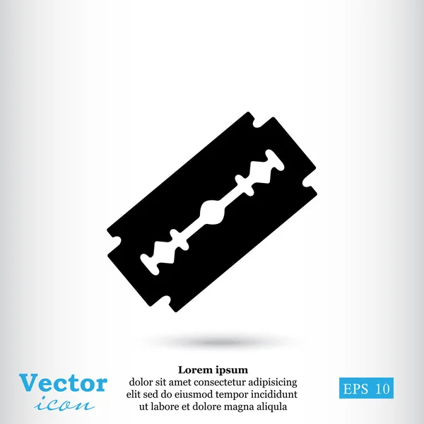 Icono de hoja de afeitar — Vector de stock