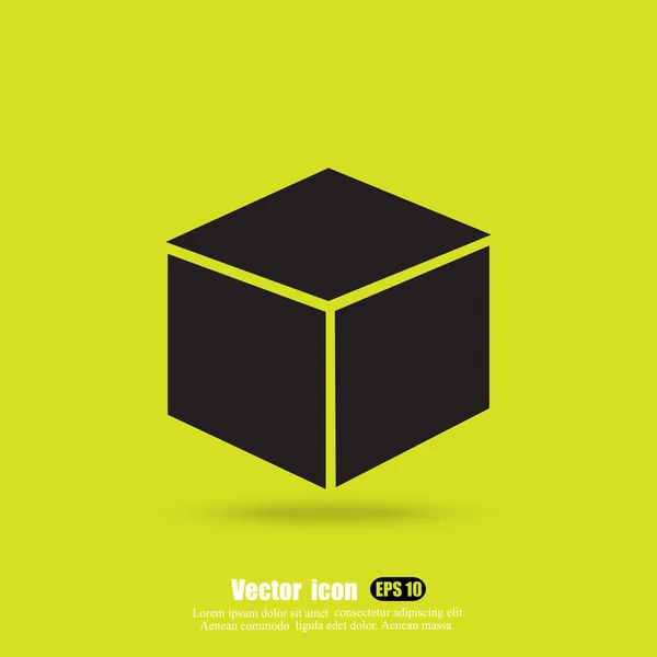 Icono de caja cerrada — Vector de stock