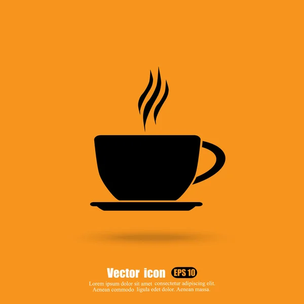 Значок чашку кави — стоковий вектор